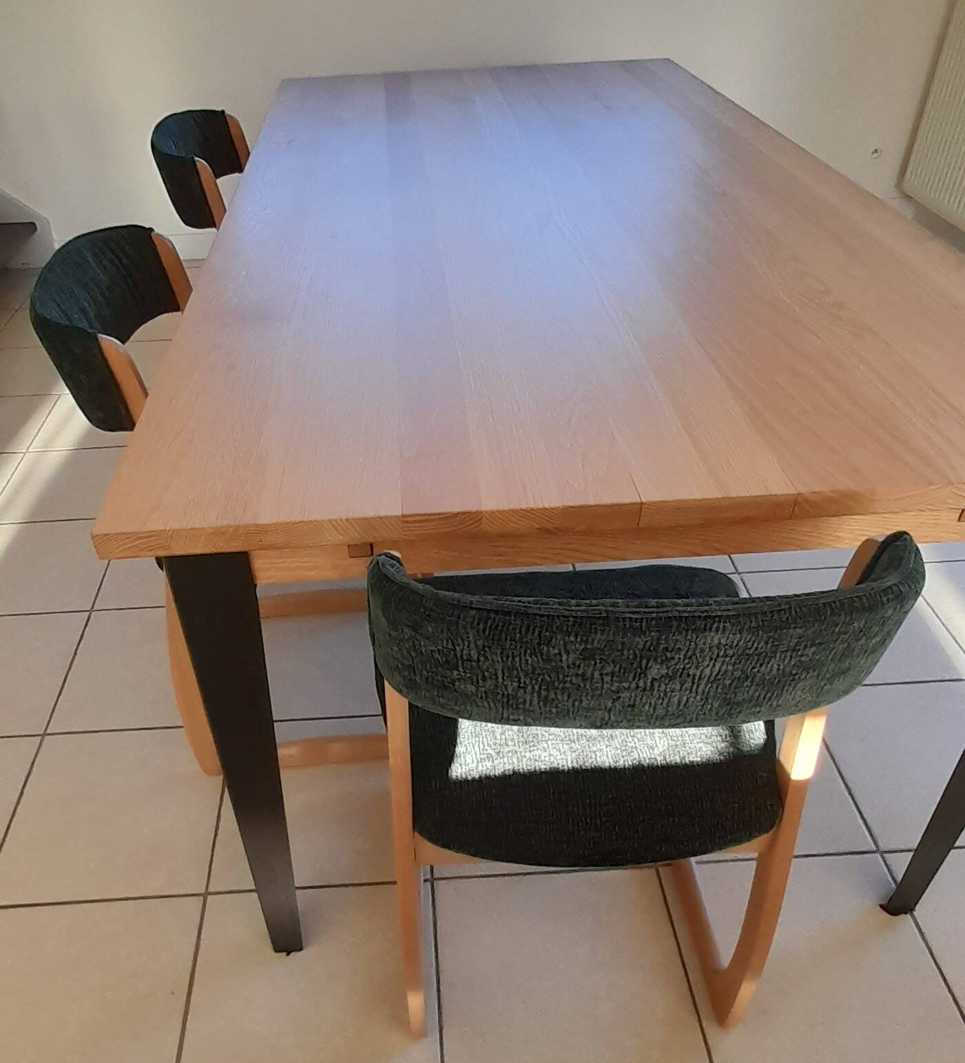 Set of 3 1970s sled chairs by the brand SELF.