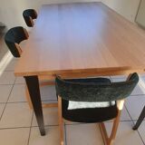 Set of 3 1970s sled chairs by the brand SELF.