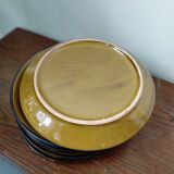 Six glazed plates