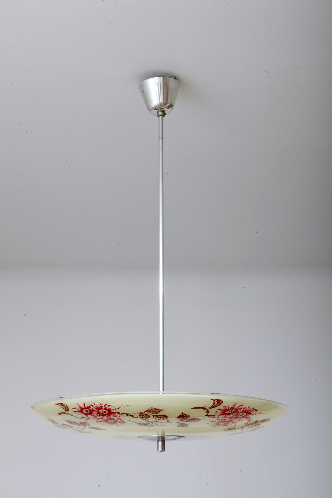 Glass ceiling lamp, Czechoslovakia, 60's