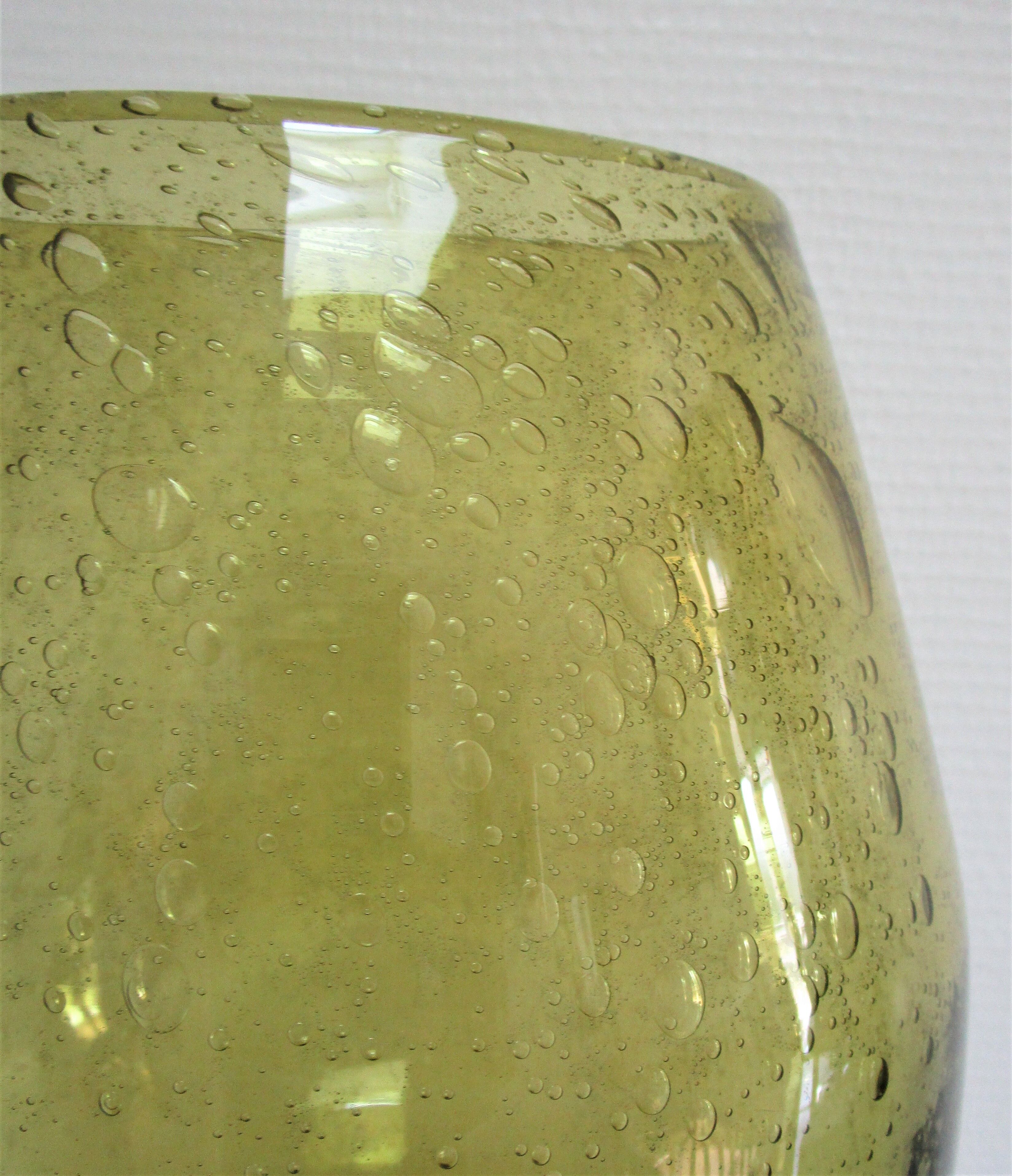 bubble glass vase Biot XL H 38 cm