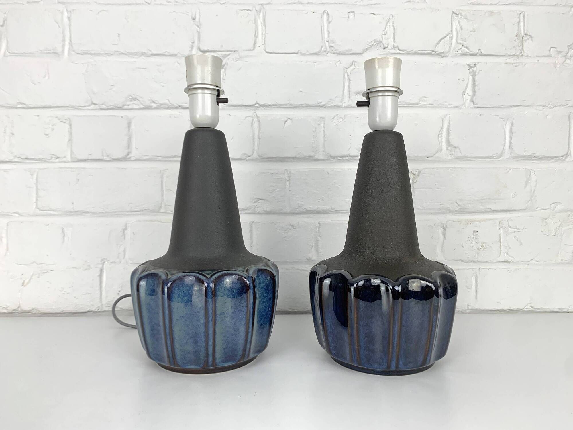 Pair of Søholm table lamps model 1051 by Einar Johansen, Soholm, Denmark, 1960.
