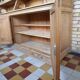 Glass library of a medical school in solid oak from the 1950s.