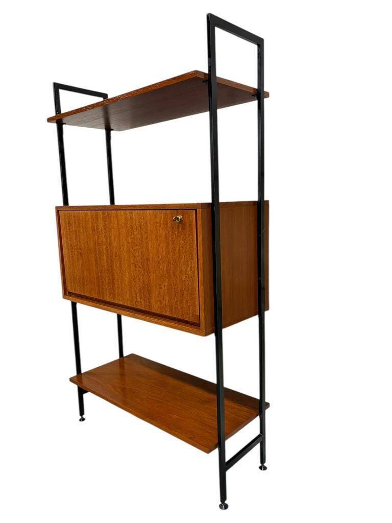 Vintage wooden wall-mounted furniture on legs / MDK secretary