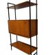 Vintage wooden wall-mounted furniture on legs / MDK secretary