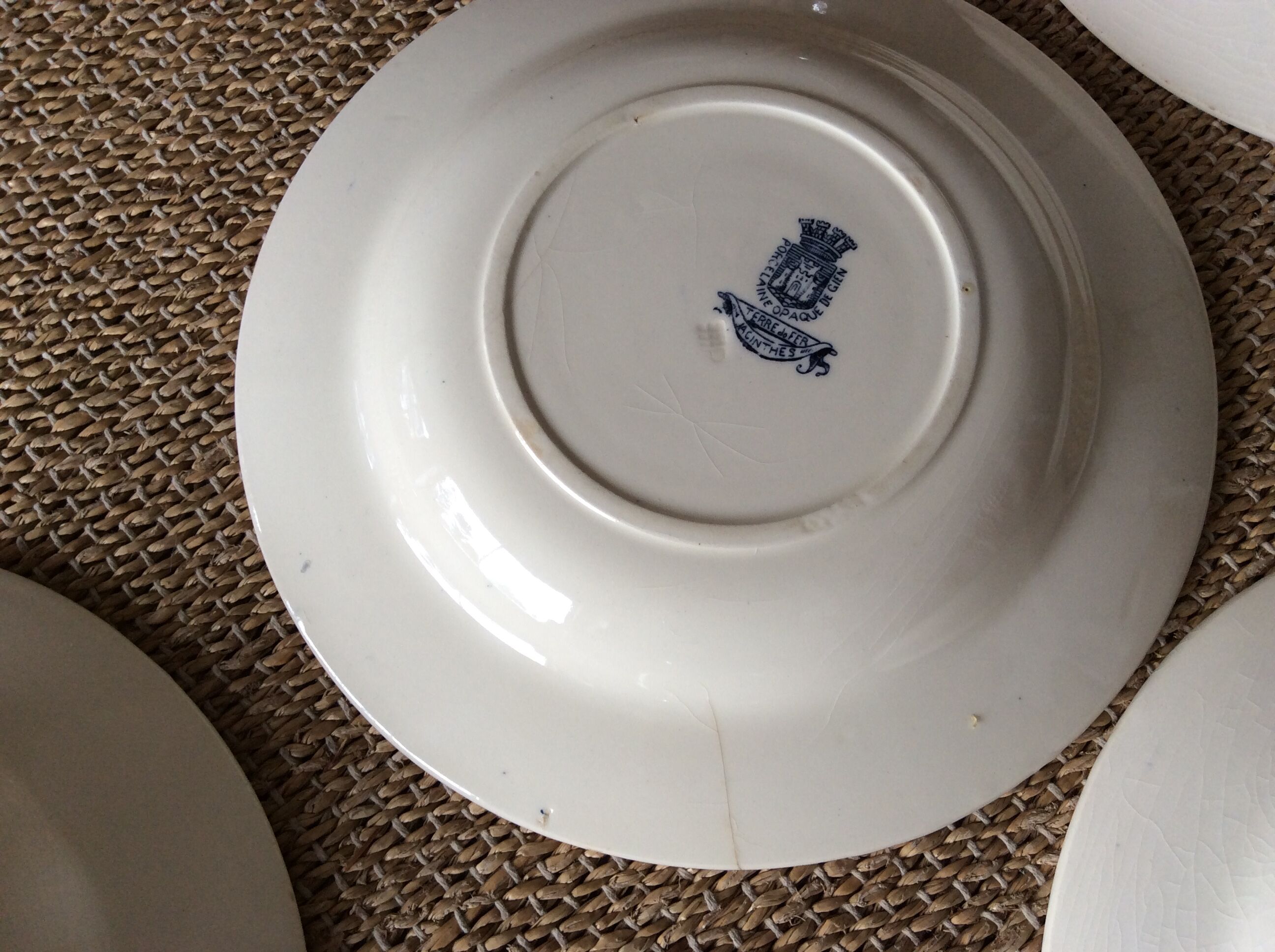 9 assiettes Terre de Fer