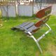 Chaise longue en métal chromé, années 1960-1970