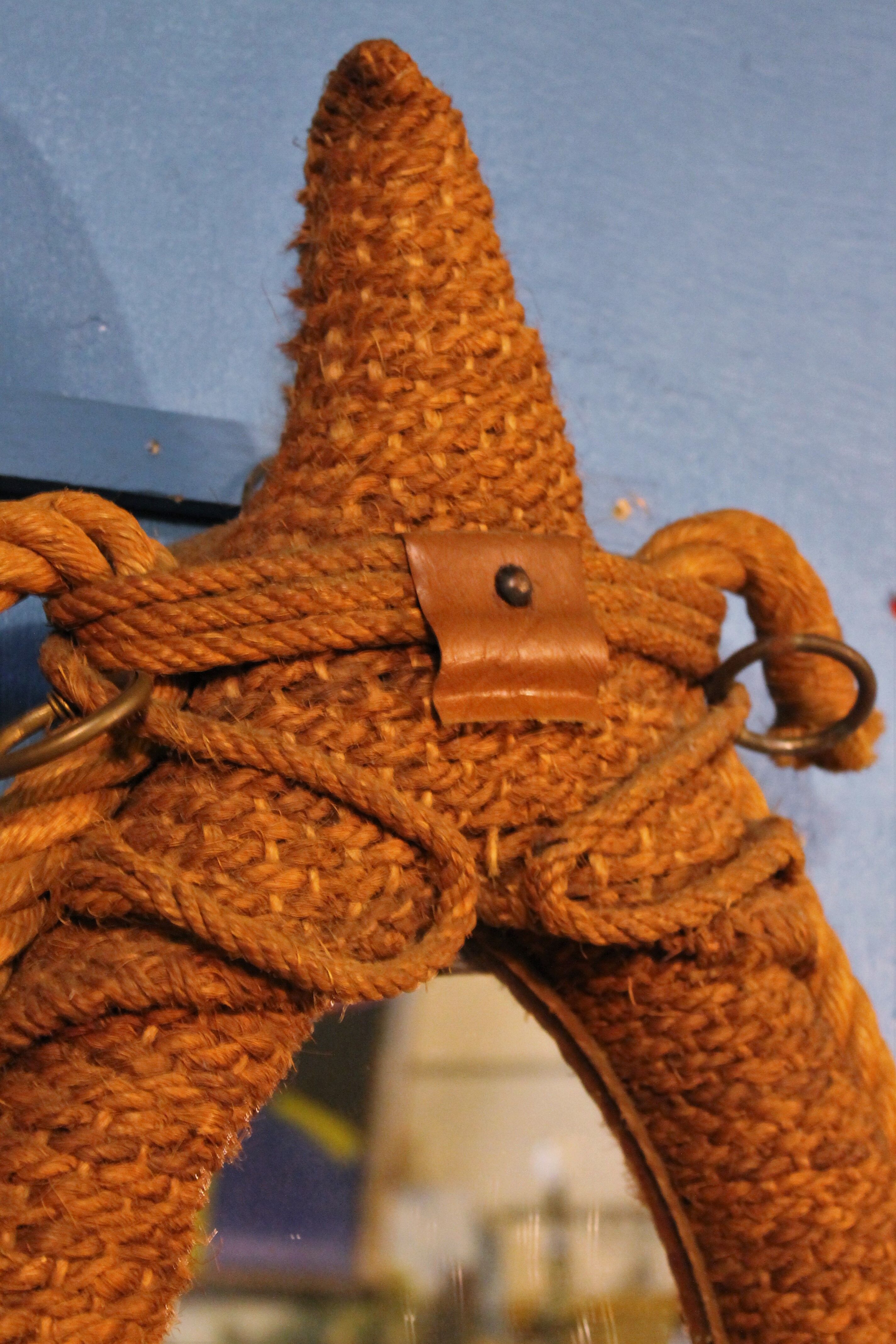 Mirror rope "Licol" 1950s 65x37cm