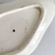 Ironstone gravy boat "Henri II" Salins earthenware