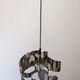 Spiral suspension Space age in chrome metal by Max Sauze, France 1970