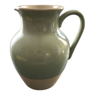 Two-tone almond green pitcher