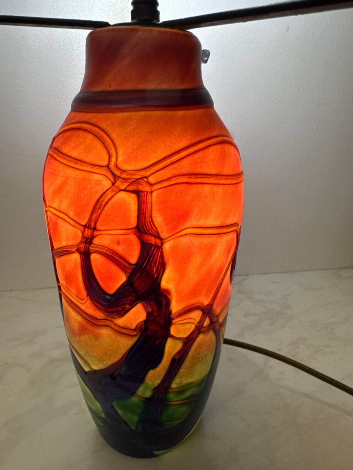 Pied de Lampe, plus onion vase, Miichele Luzoro