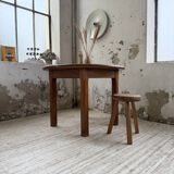 Round oak table 1950