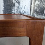 Square teak coffee table by Illum Wikkelso for N.Eilersen