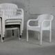 Set de 6 fauteuils d'extérieur Pierre Paulin "Dangari", Allibert. Plastique. France, 1980