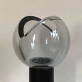 Applique de Flavio Poli en verre de Murano gris, Italie années 70