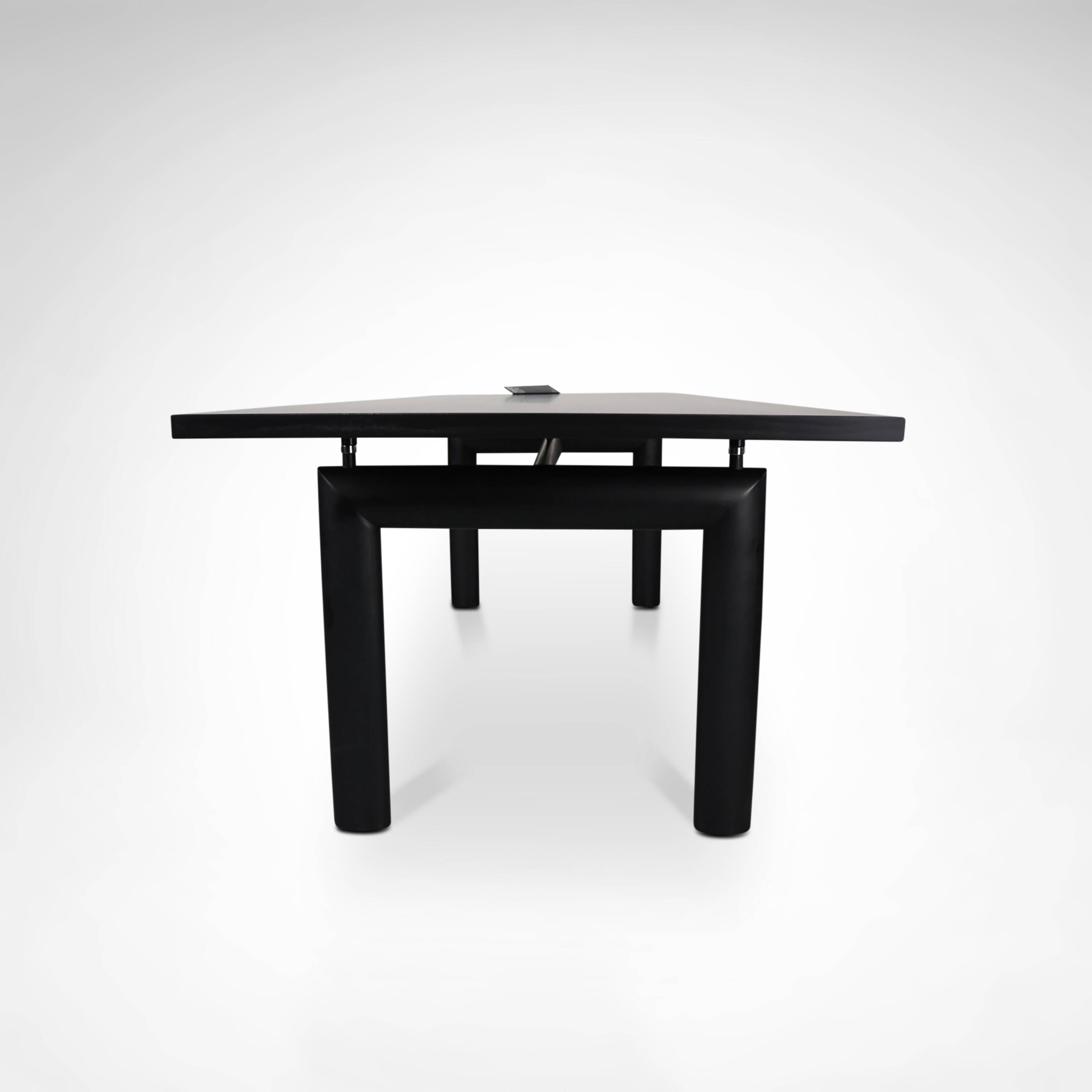 Early LC6 steel and wood dining table by Le Corbusier et al. for Cassina