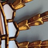 Sun mirror in gilded wood, 60x52 cm