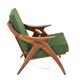 De Ster "Knoop" - armchair 'Glane' mid century modern Dutch Design in teak