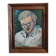 Gouache on framed cardboard "Old man with glasses", V. Lod (20th century)