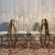 Suite de 4 chaises en bois doré Napoléon III
