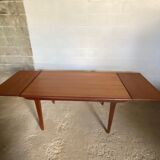 Scandinavian extendable teak table 147/191/235x88cm vintage an60