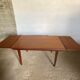 Scandinavian extendable teak table 147/191/235x88cm vintage an60