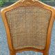 5 solid wood caned chairs, Louis XV style, stamped Baumann
