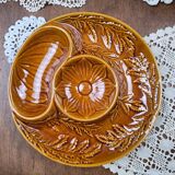 Set of 8 vintage Sicla Portugal slip artichoke plates