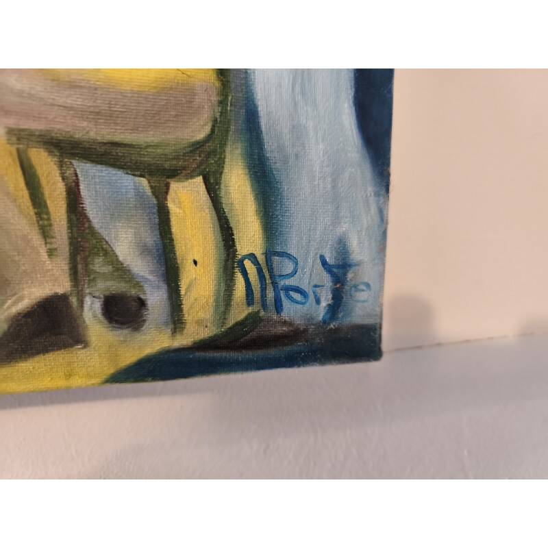 Oil on canvas by Mr. Porte