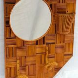 Bamboo mirror, 64x50 cm