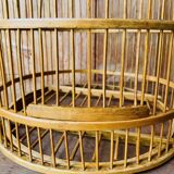 Cage à oiseau ancienne en bois
