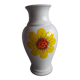 Vintage vase with floral decoration
