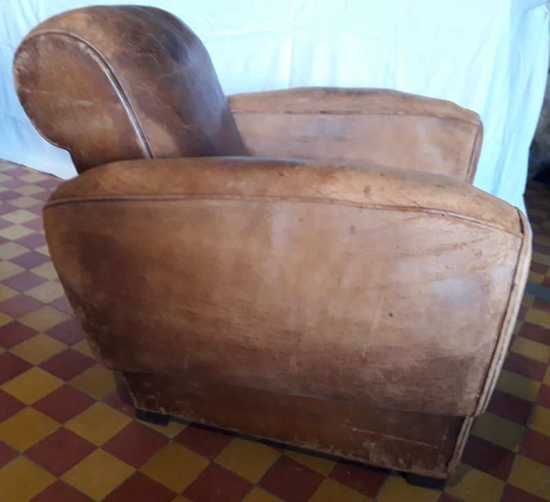 Club leather chair 50s