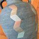 Turquoise terracotta jar
