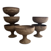 6 stoneware cups