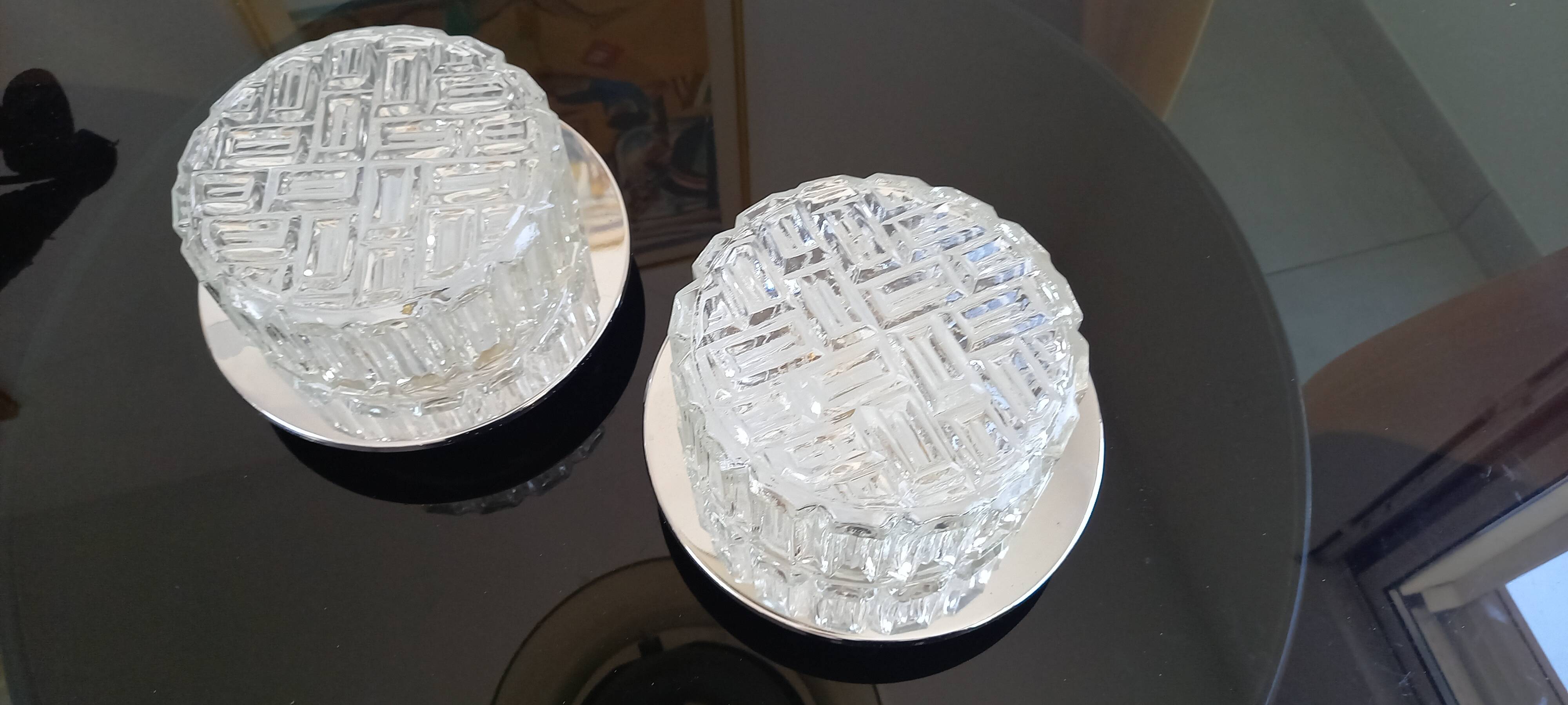 Pair of 50s wall/ceiling lights