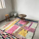 Round wicker coffee table from the 60s