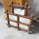 Paire de cadres miroirs Tramp Art 1900