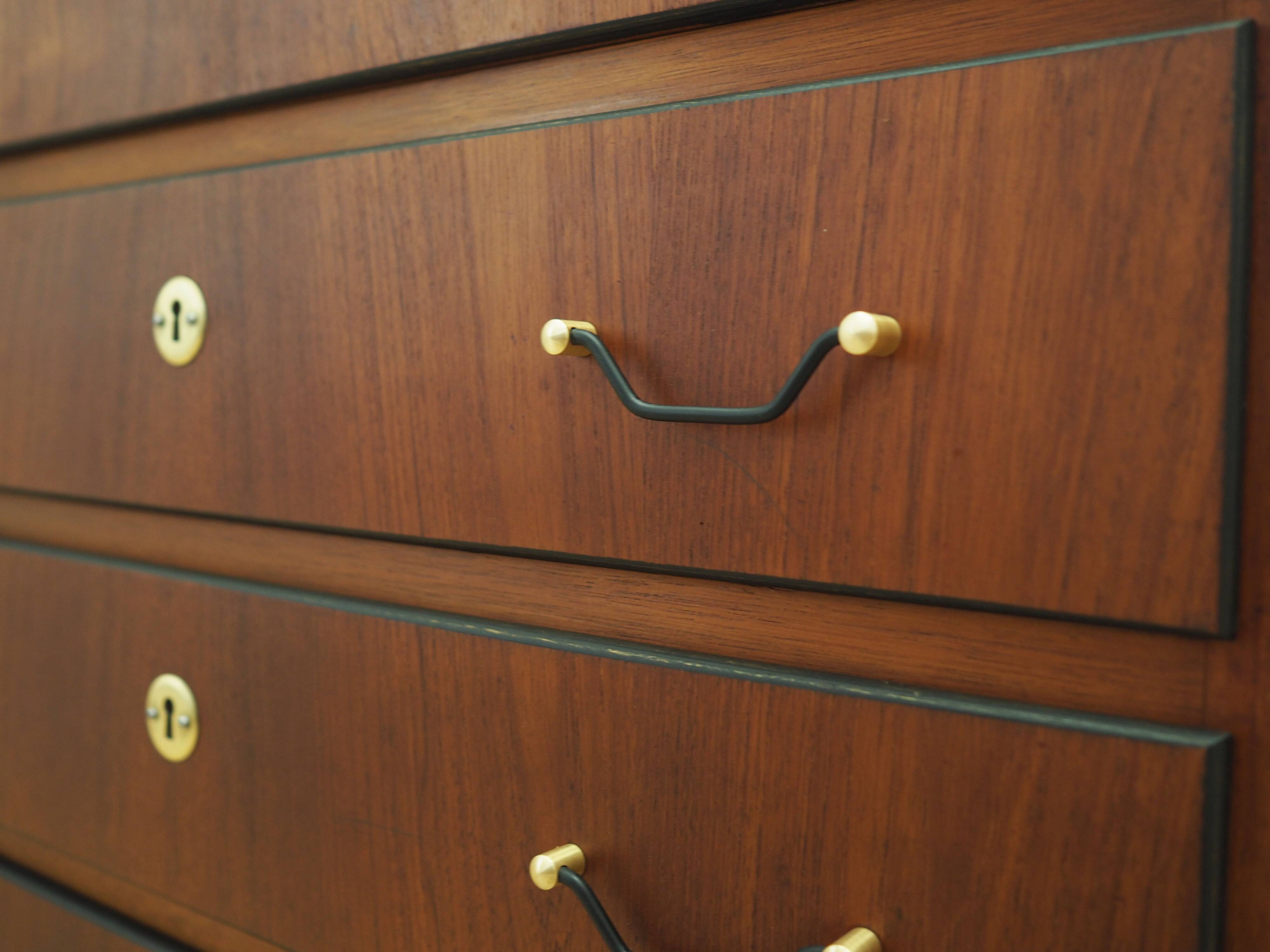 Teak chest of drawers, Danish design, 1970s, made in Denmark