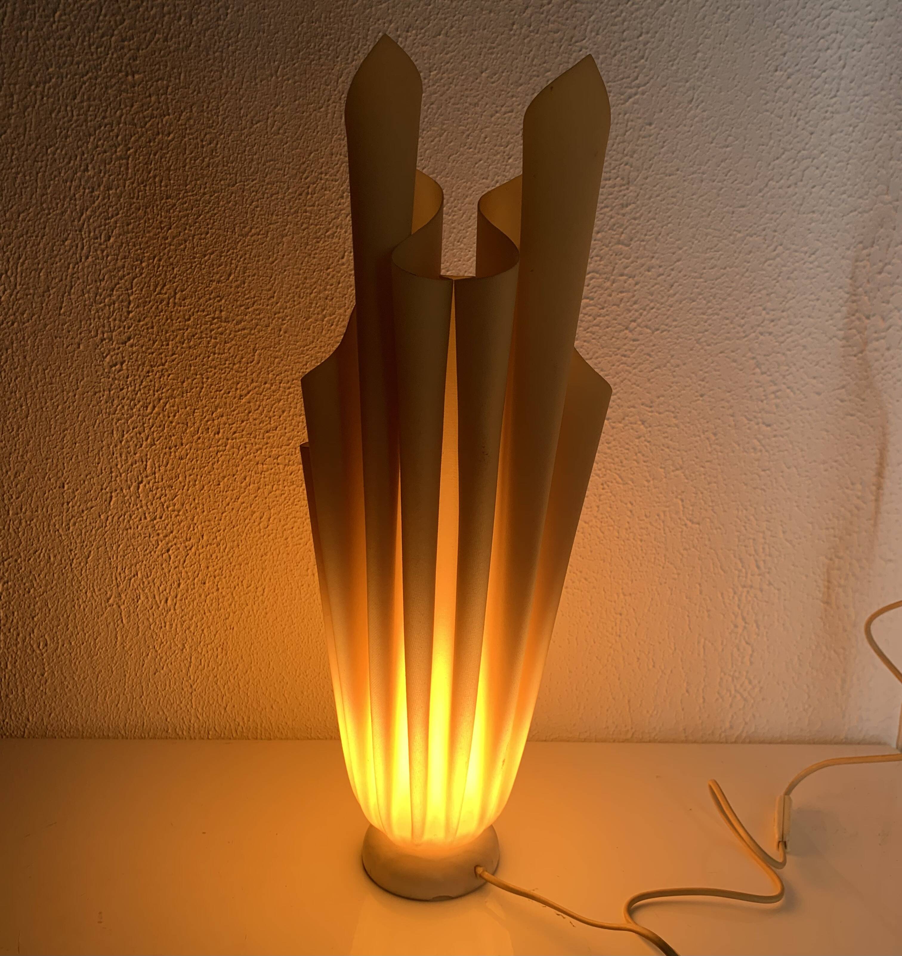 Vintage 1970s table lamp Athéna Georgia Jacob - 56 cm