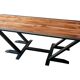 oak-steel table
