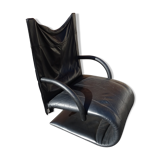 Leather armchair model Zen Claude Brisson Line Roset year 80