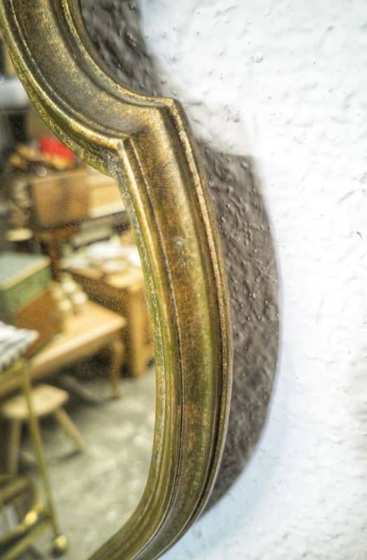 Gold baroque mirror 59x39cm