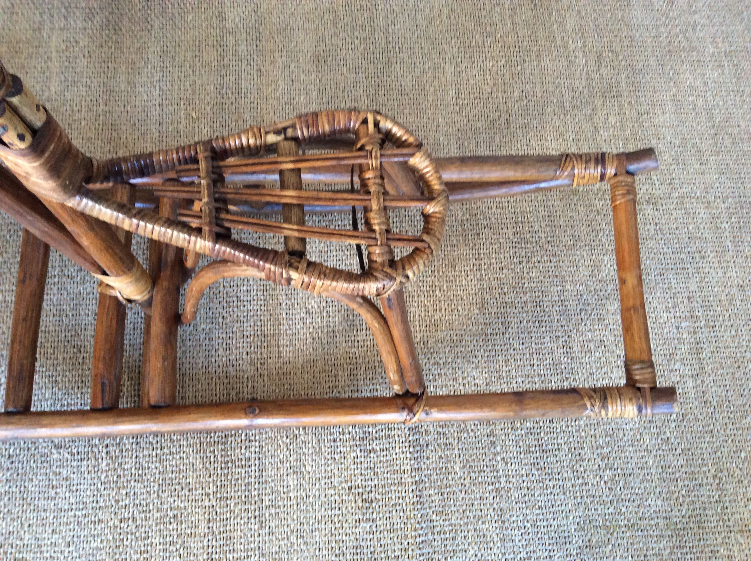 Rattan rocking horse
