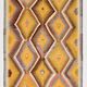 Fade Yellow Long Wide  Vintage Kilim Rug,Geometric Tribal Design,152x296 Cm