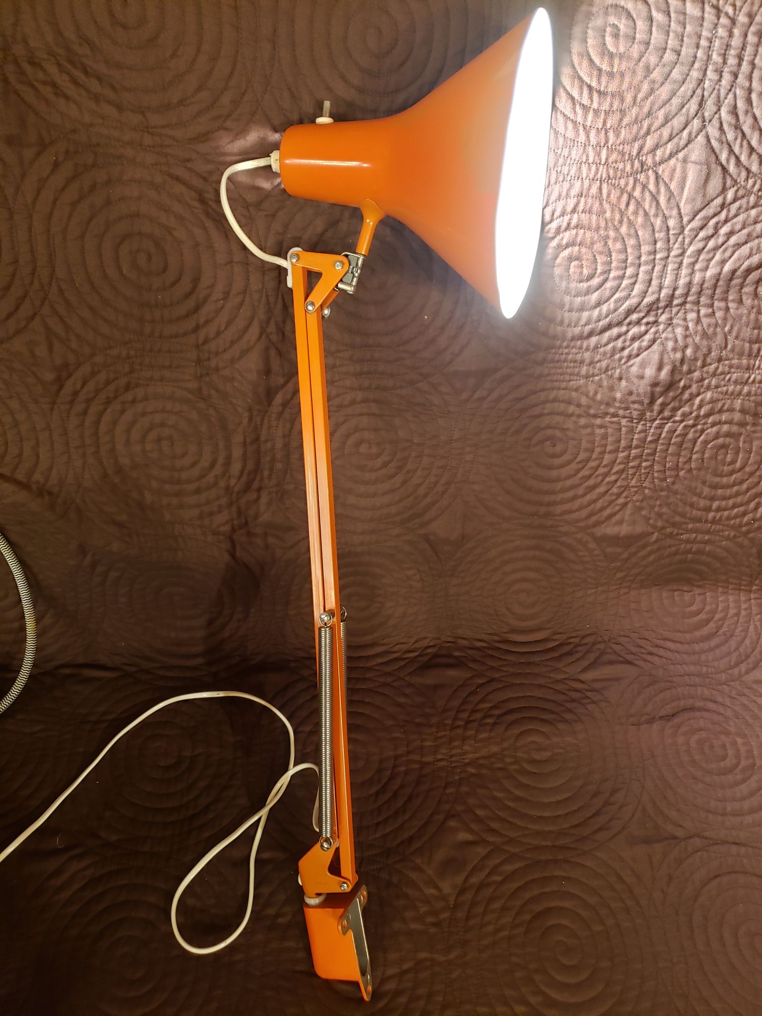 Lampe "Luxo" original orange vintage