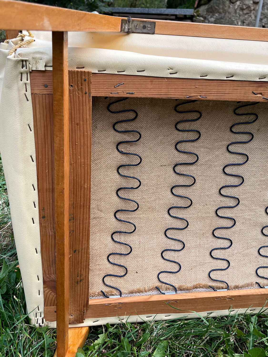 Wooden designer travel cot