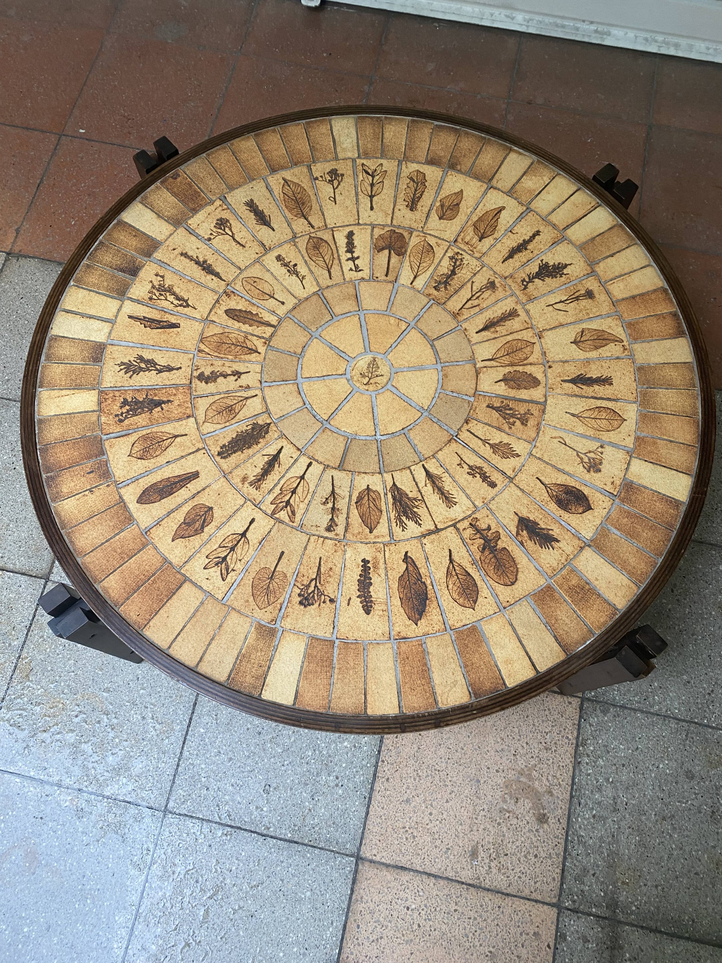 Roger Capron coffee table - 70s