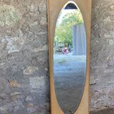 Oval mirror beveled 50s-60s